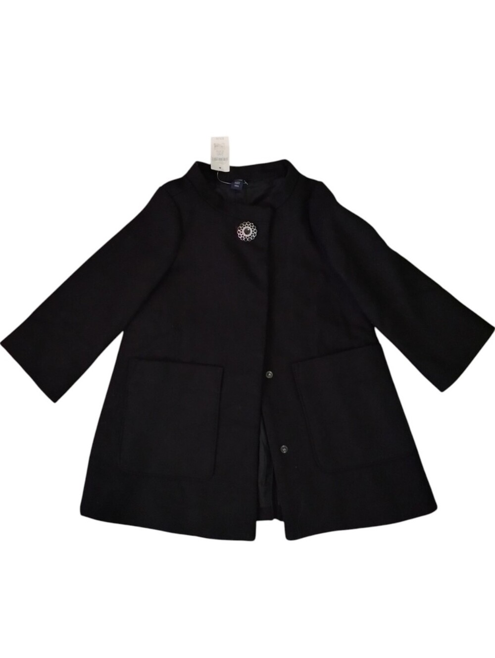 Baby Gap Wool Blend Toddler Coat Single Embellished Button Girl's 3 Long Sleeve